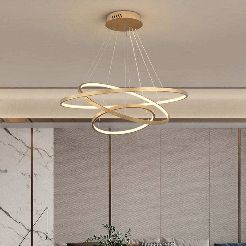 yumanira | elegante moderne plafondlamp met 3 stralende ringen