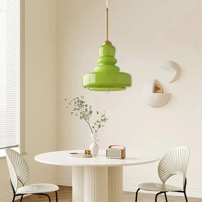 Stijlvolle Bauhaus Kalebas Glazen Hanglamp voor een Modern Accent