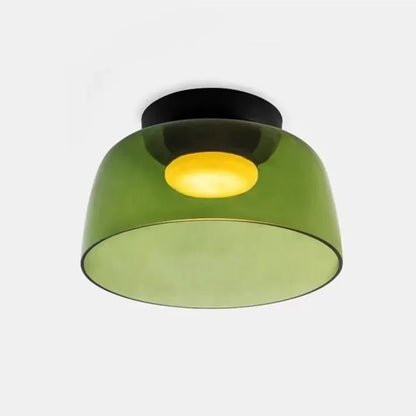 Verfijnde Scandinavische Design Plafondlamp met een Creatieve Middeleeuwse Glazen Touch