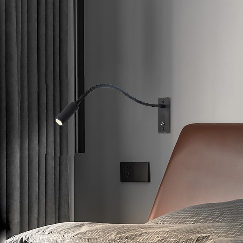 wand leeslamp met flexibele arm en led