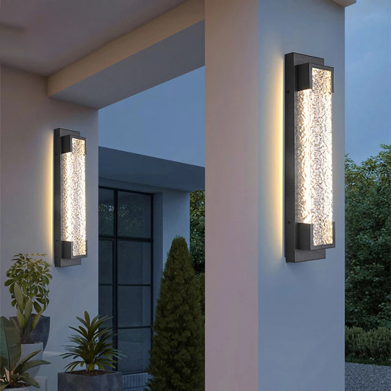 led cascade stalen wandlamp