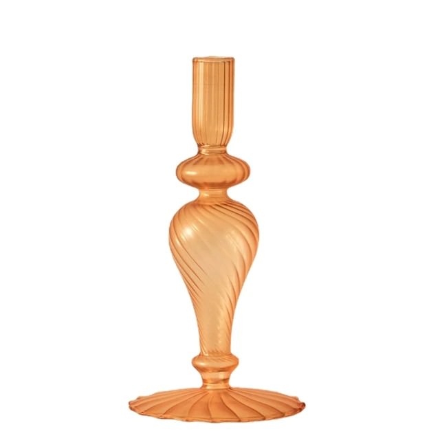 glazen kandelaar frans vintage ontwerp