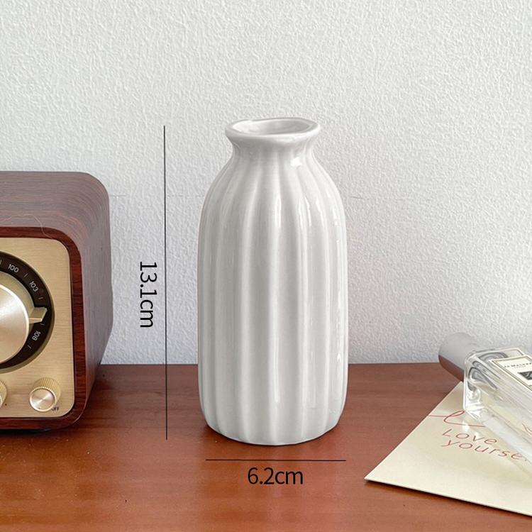 keramische bloemvaas minimalistisch ontwerp