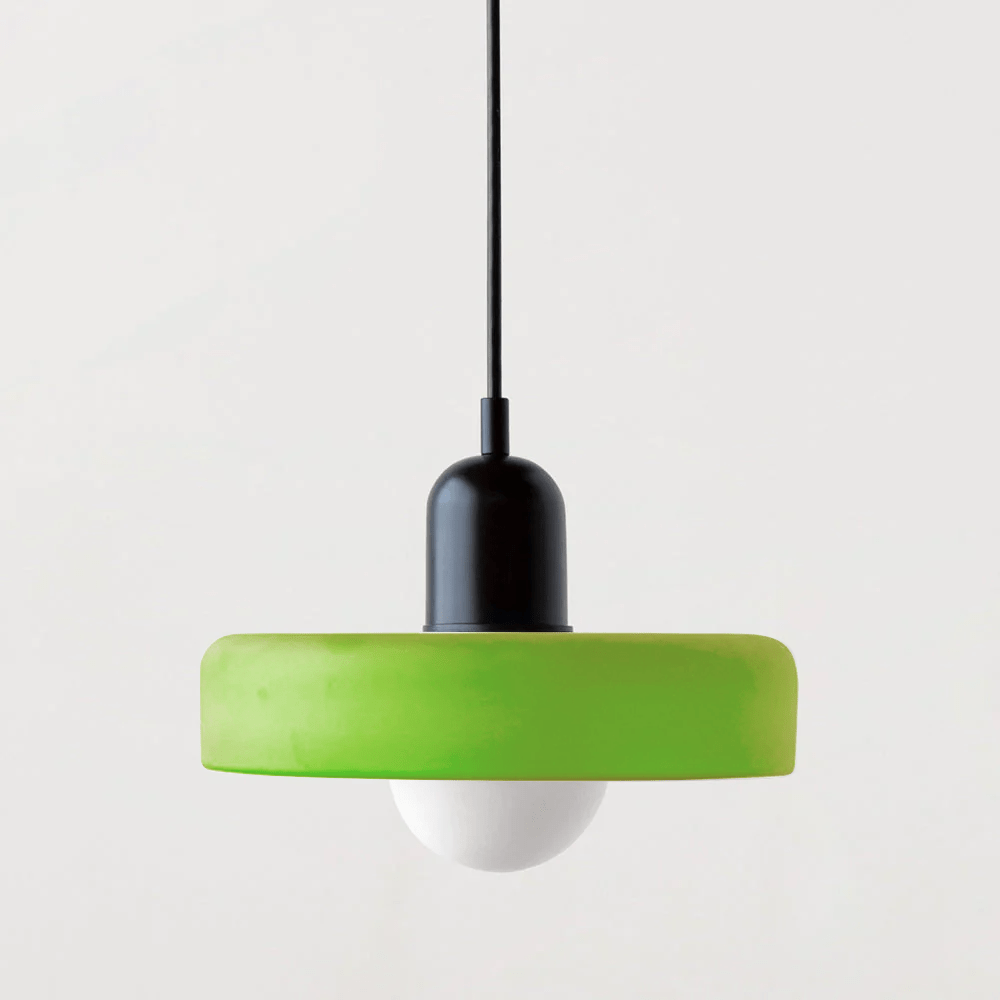 stijlvolle bauhaus hanglamp van elegante kleurige glas