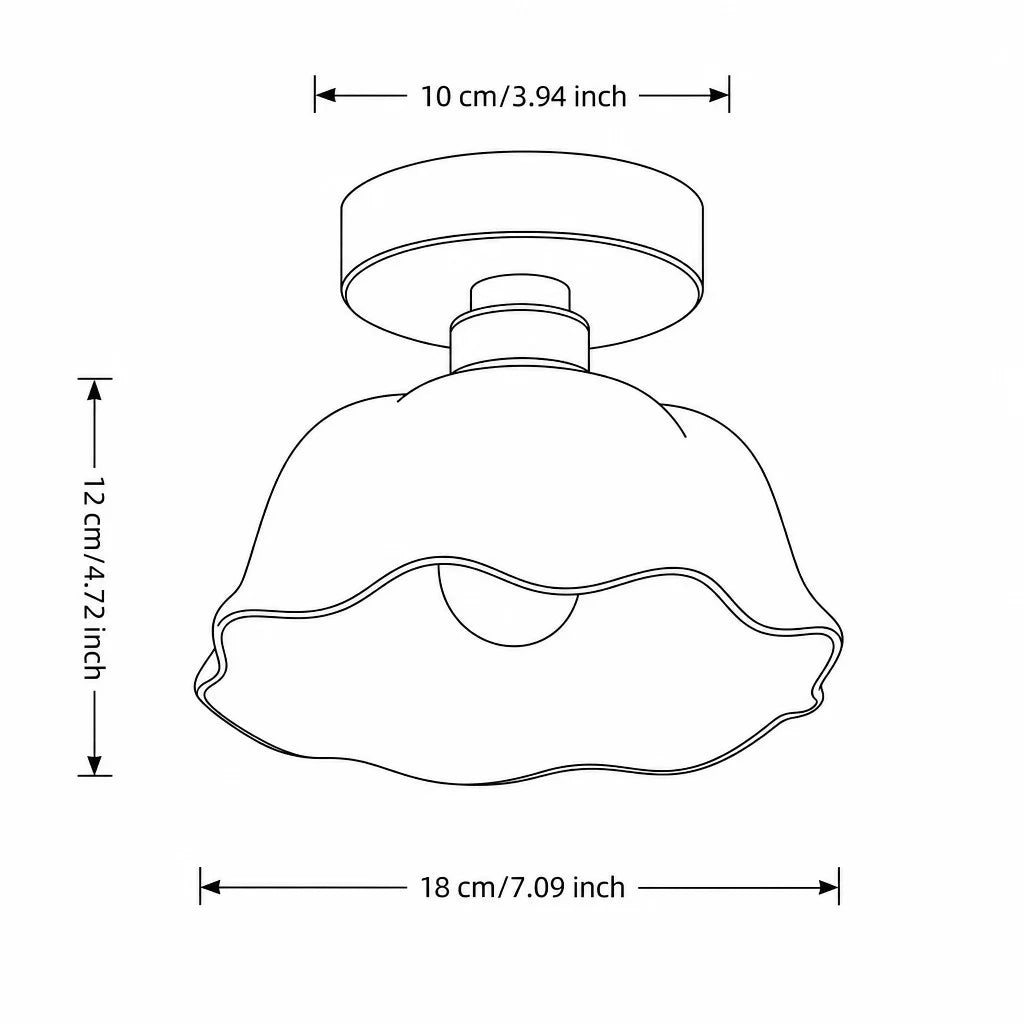 keramische hanglamp modern bloemdesign