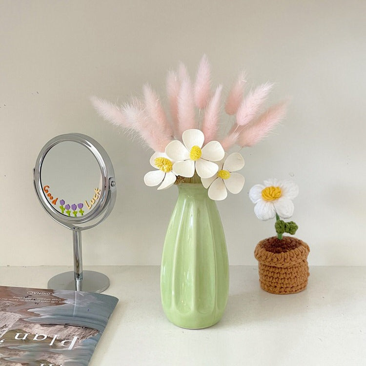 keramische bloemvaas minimalistisch ontwerp