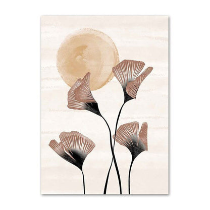 Canvas muurkunst Boho aquarel ontwerp
