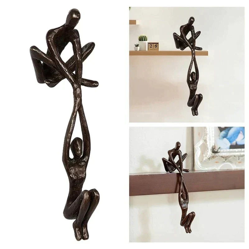 Decoratieve sculptuur passend bij een modern interieur