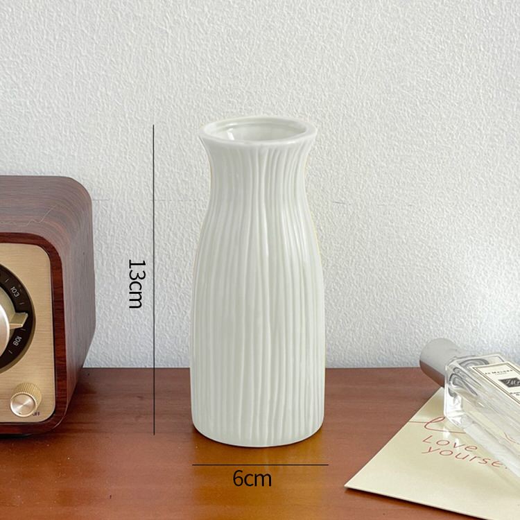 keramische bloemvaas minimalistisch ontwerp