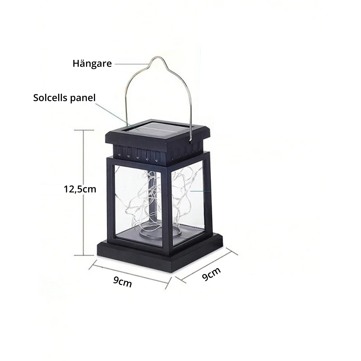 zonnecel sfeerverlichting buitenlantaarn