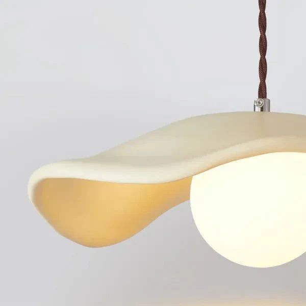 unieke wabi sabi eetkamer hanglamp met prachtige lotusbladeren