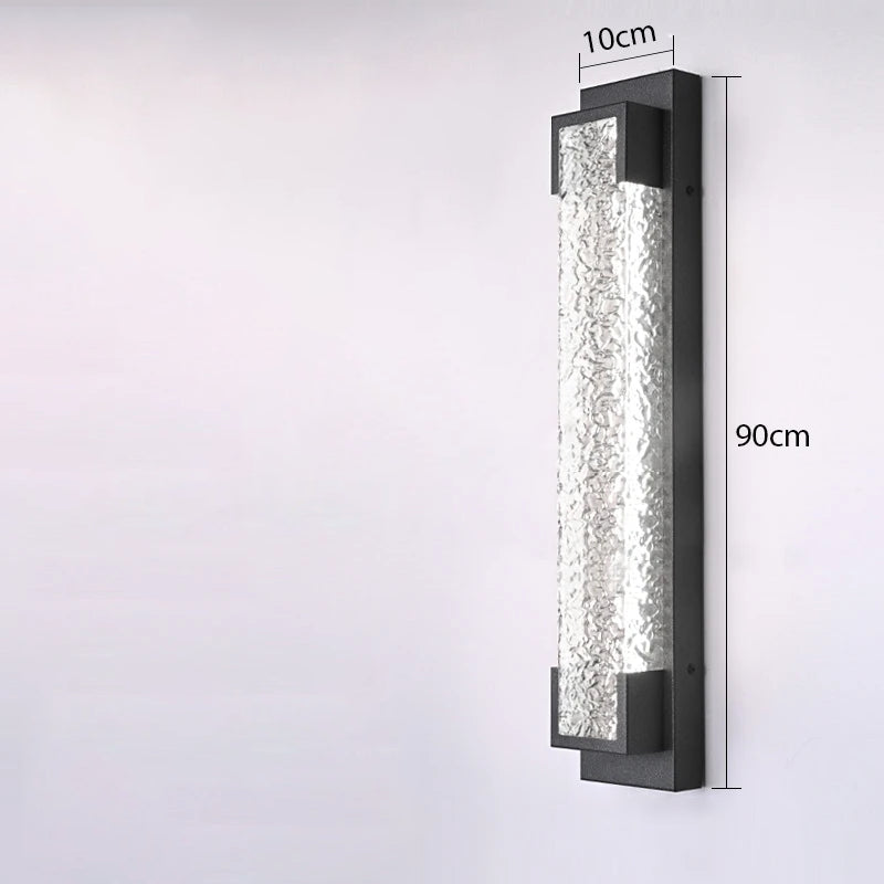 led cascade stalen wandlamp