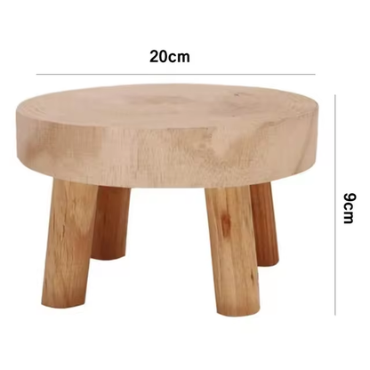 Houten plantenstandaardhouder