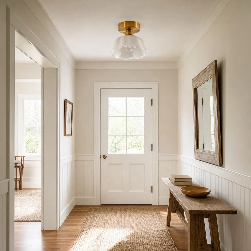 keramische hanglamp modern bloemdesign
