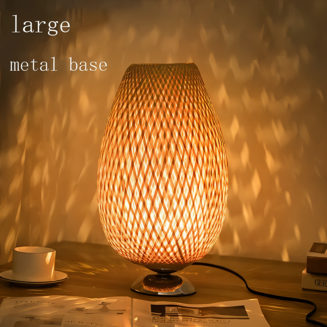 geweven bamboe hanglamp