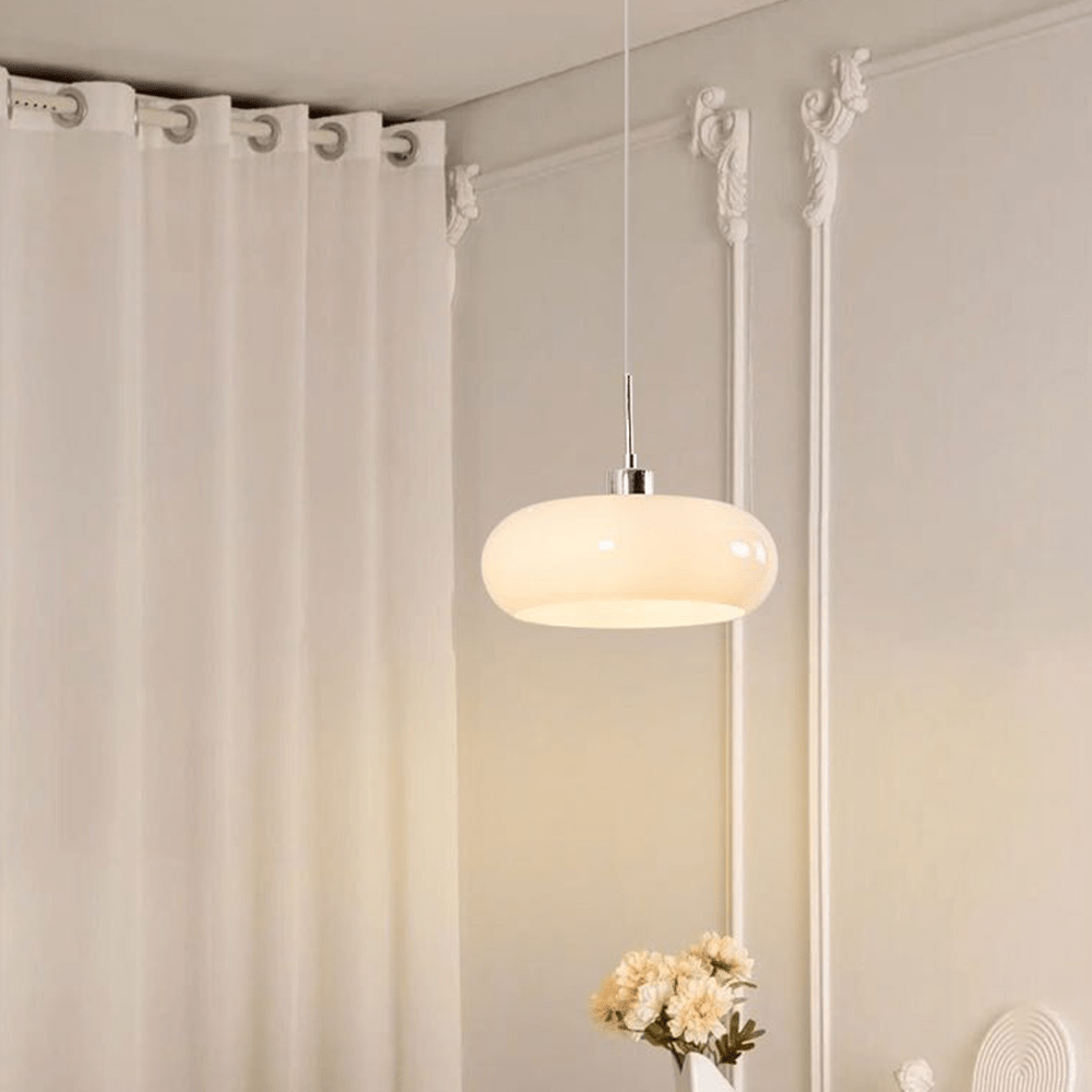 elegant hailie glazen hanglamp in broodvorm