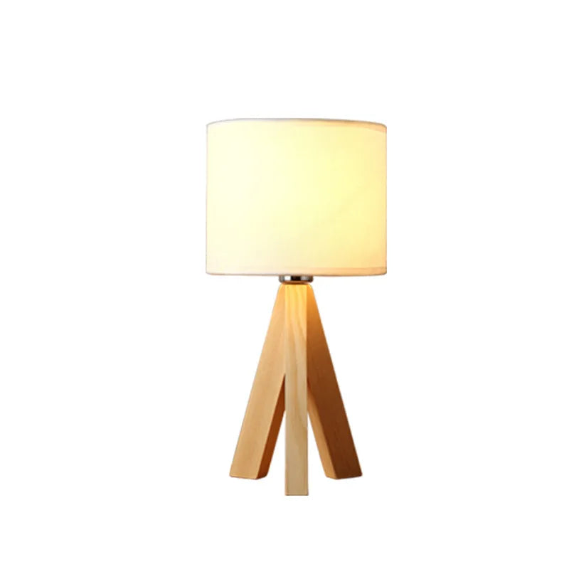 houten tafellamp modern ontwerp