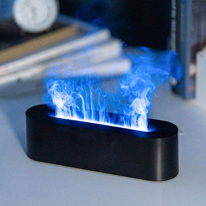 Ultrasone diffuser met afstandsbediening naast het apparaat