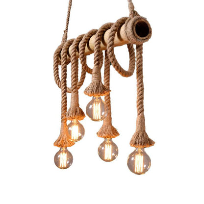Vintage ontwerp touw hanglamp