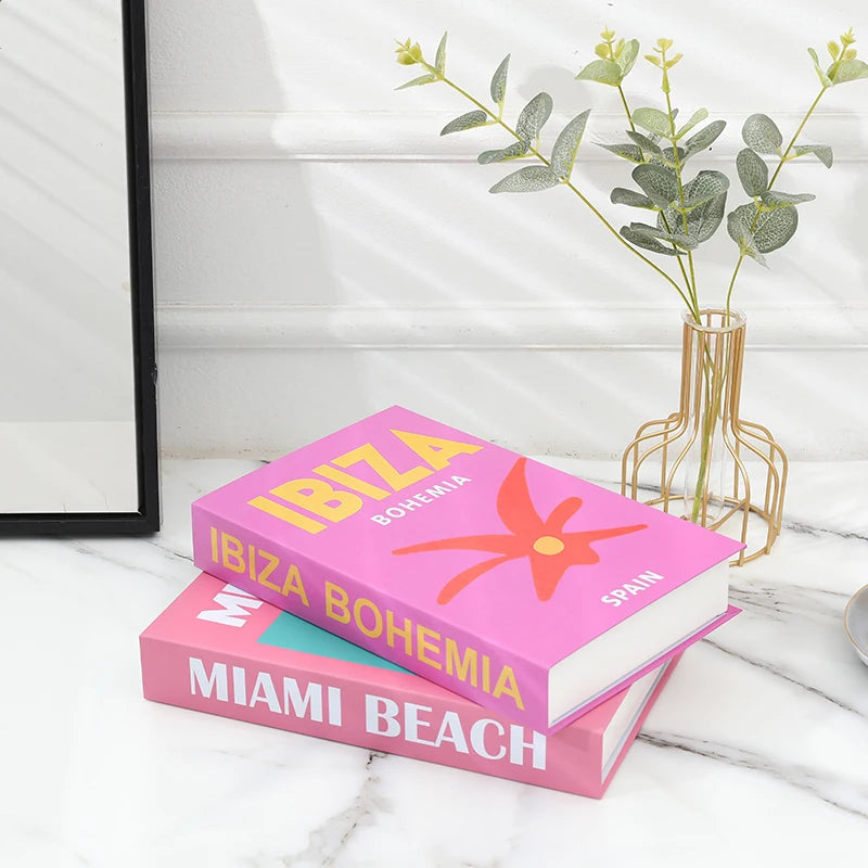 decoratieve boeken gekleurde set