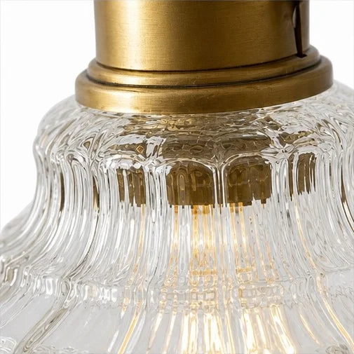glazen hanglamp vintage bloemontwerp