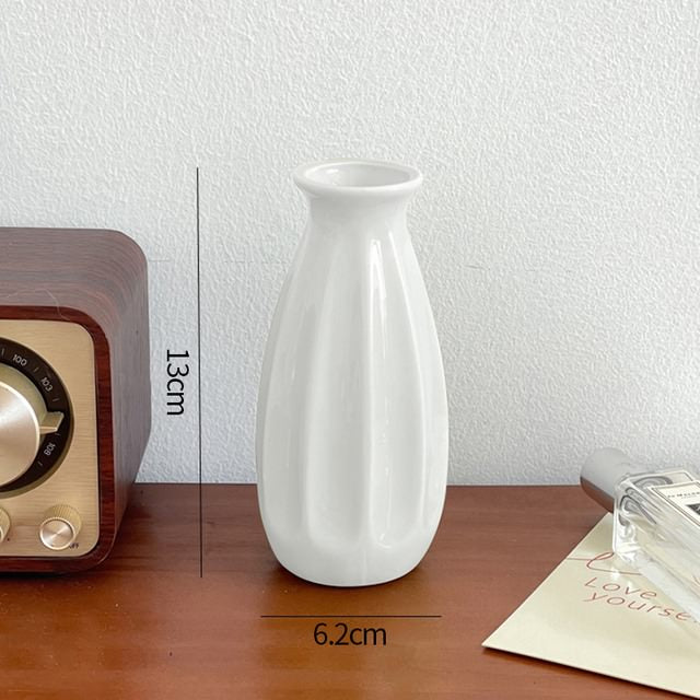 keramische bloemvaas minimalistisch ontwerp