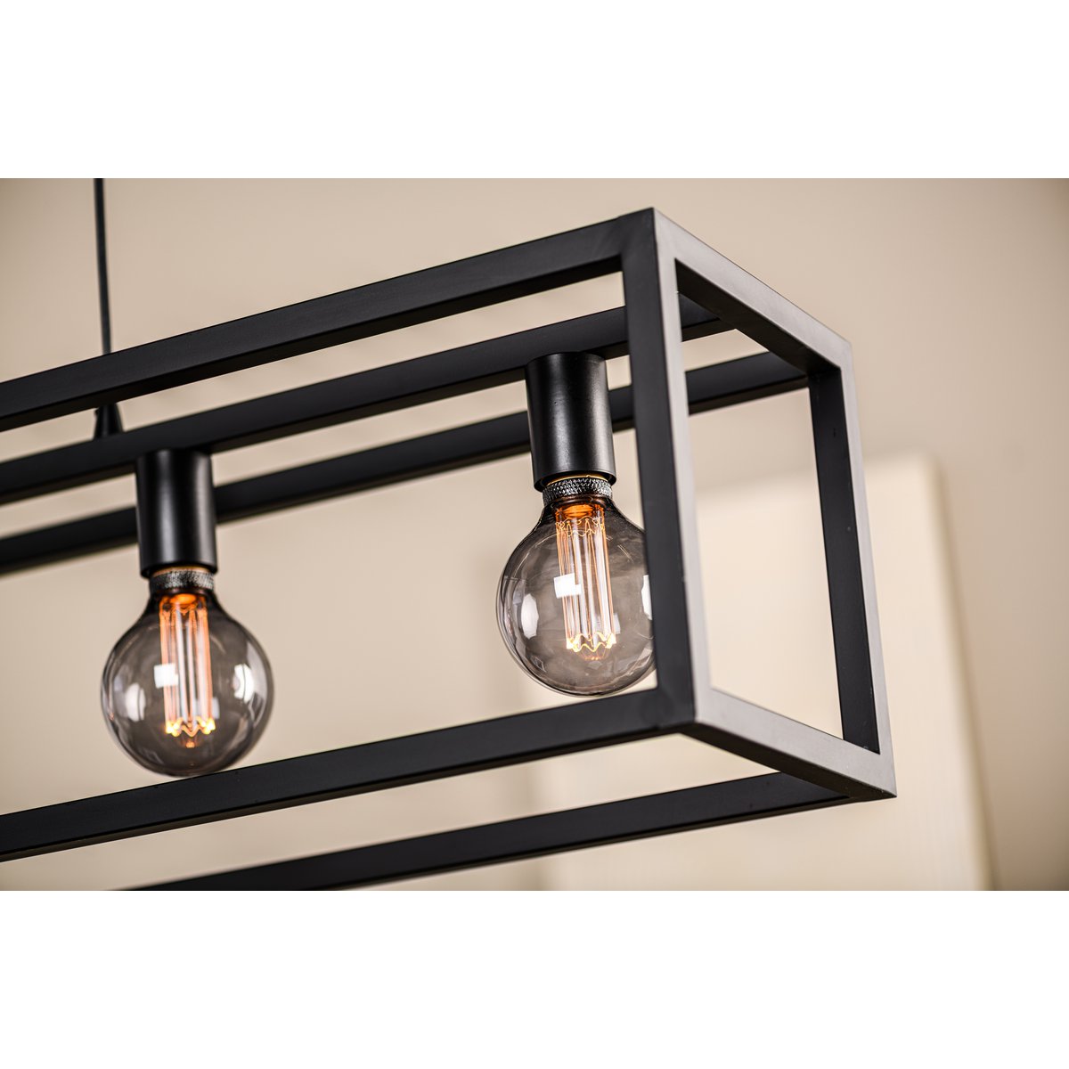 hanglamp, 5-lichts, h340 zwart