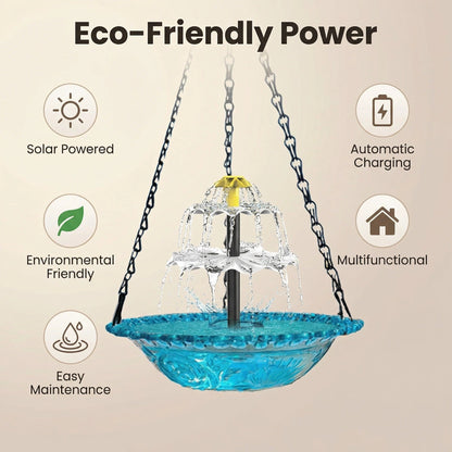 Zonne-energie Hangfontein met Twee-traps Waterval