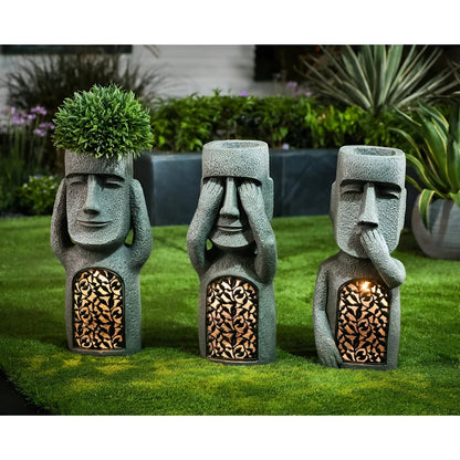 Moderne paascadecoratie van hars