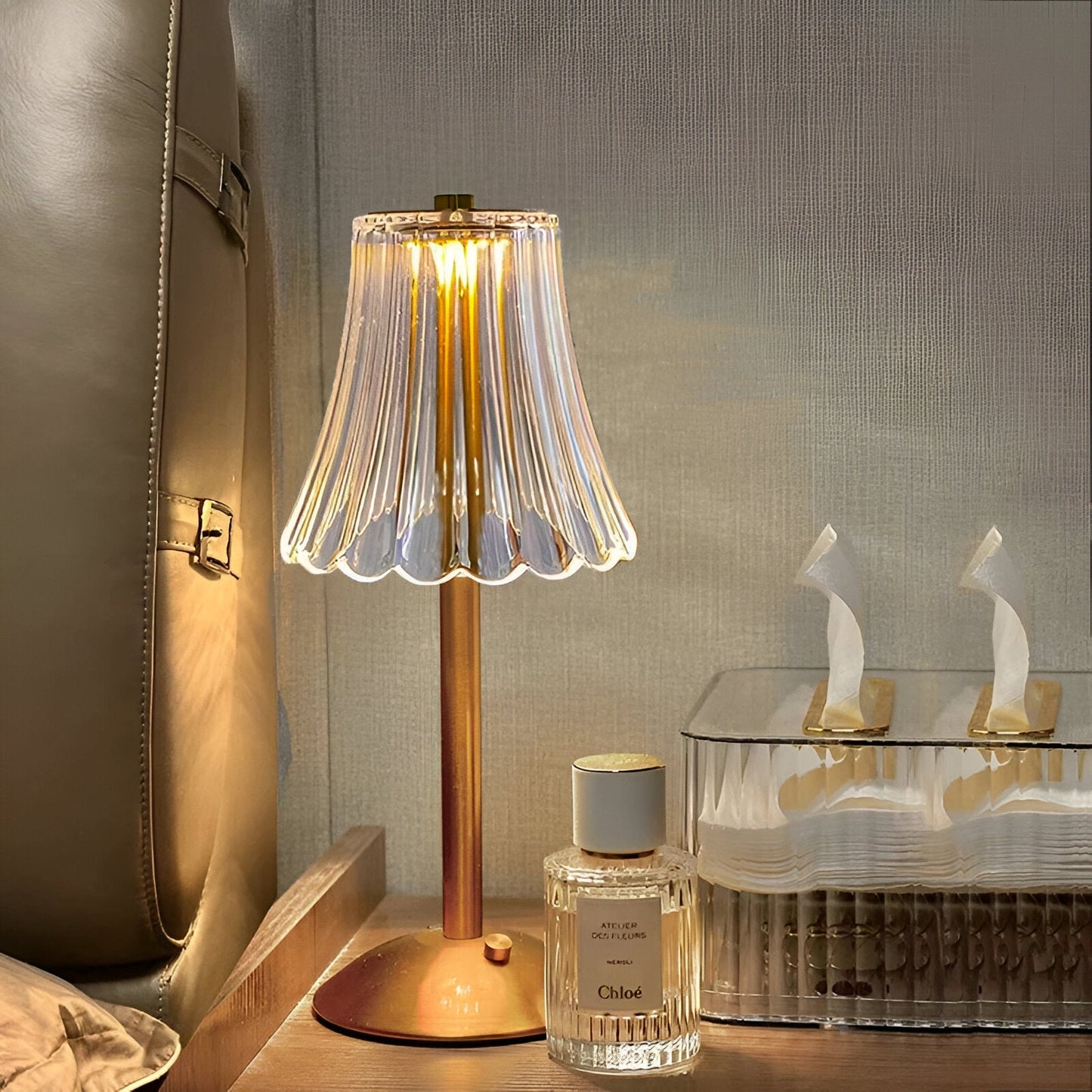 vintage draadloze tafellamp