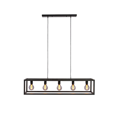 Hanglamp, 5-lichts, H340 zwart