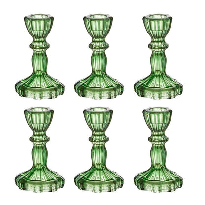 Set van 6 Kandelaren van Kristalglas
