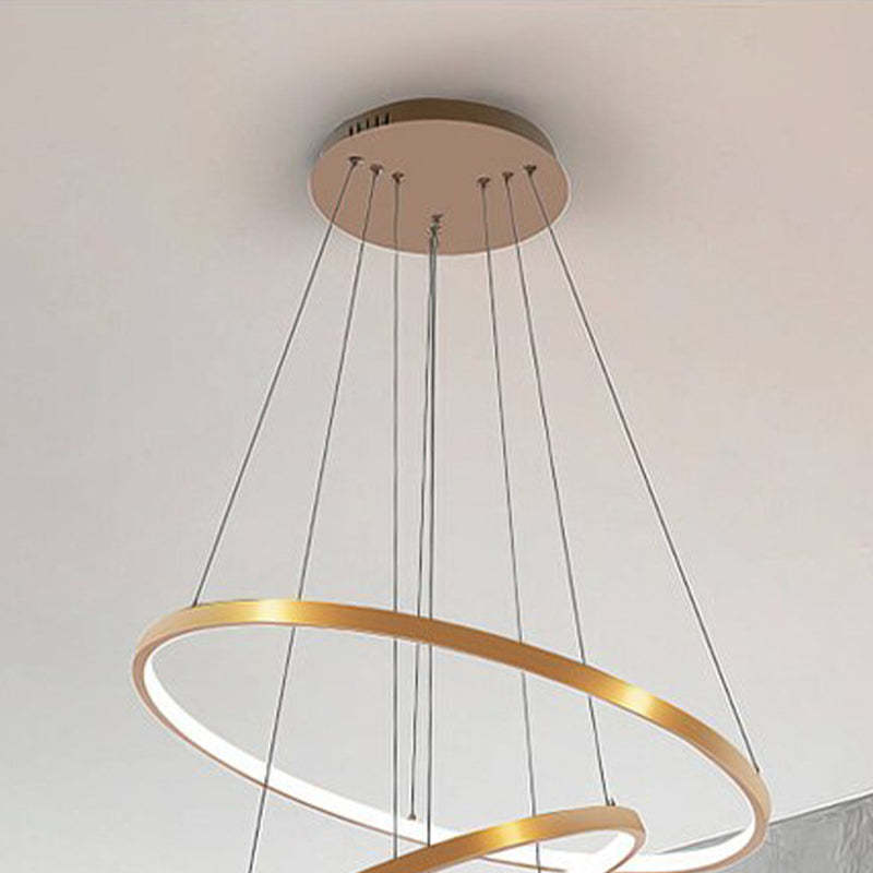 yumanira | elegante moderne plafondlamp met 3 stralende ringen