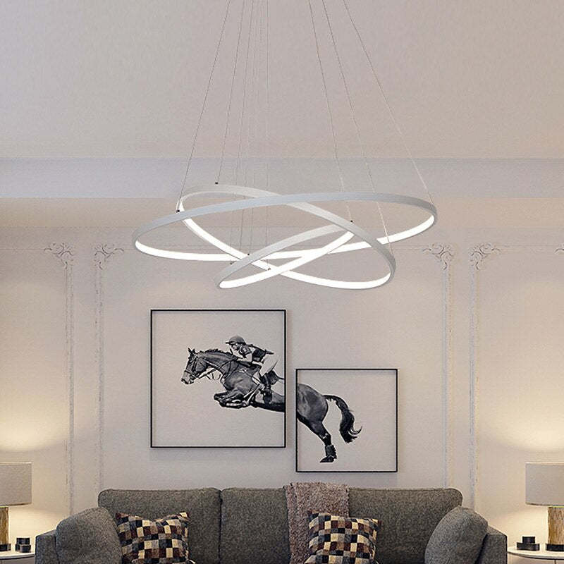 yumanira | elegante moderne plafondlamp met 3 stralende ringen