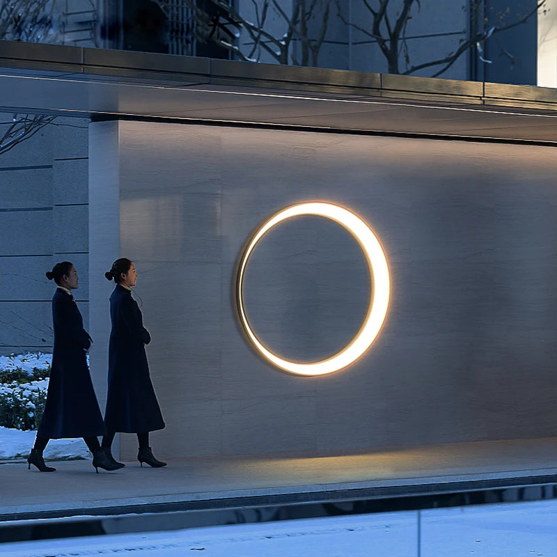 led buitenmuurlamp cirkelvormig ontwerp