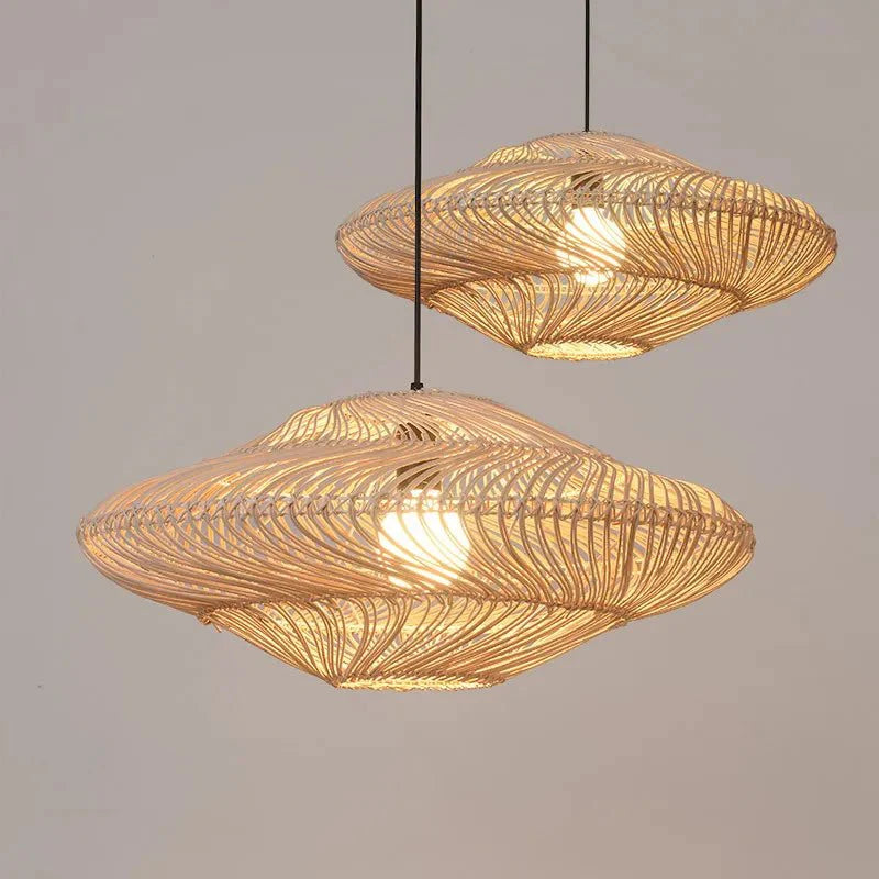 radiar - stijlvolle vintage rotan hanglamp