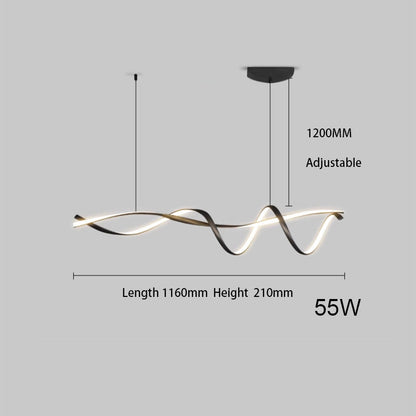 Stijlvolle en Creatieve Zwarte Moderne LED Kroonluchters