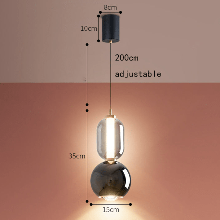 stijlvolle nordic hanglamp van ijzerglas - een uniek design voor jouw interieur