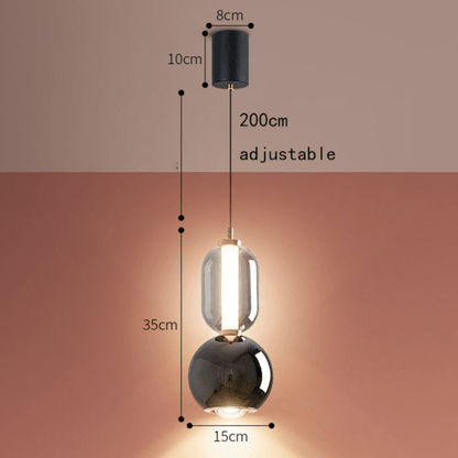 Stijlvolle Nordic Hanglamp van Ijzerglas - Een Uniek Design voor Jouw Interieur