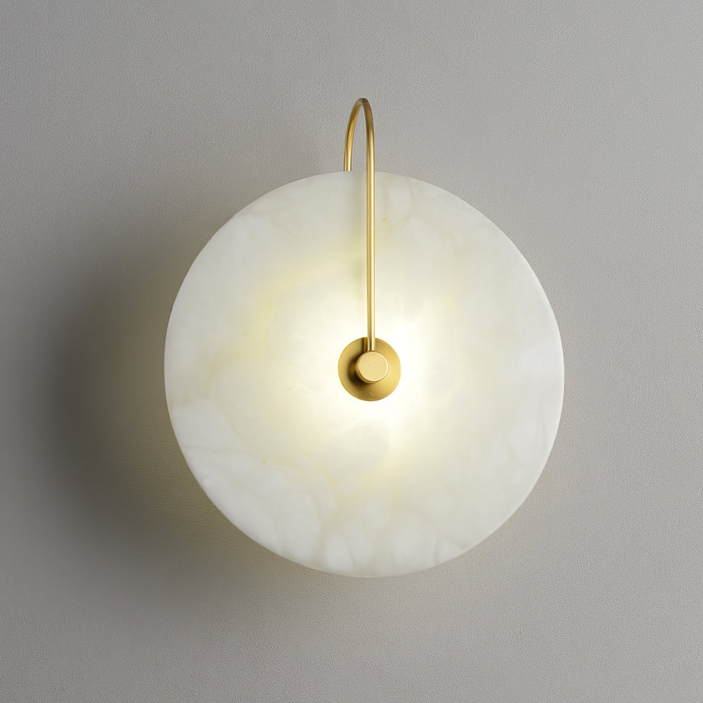 elegante alabaster led wandlamp voor een sfeervolle verlichting