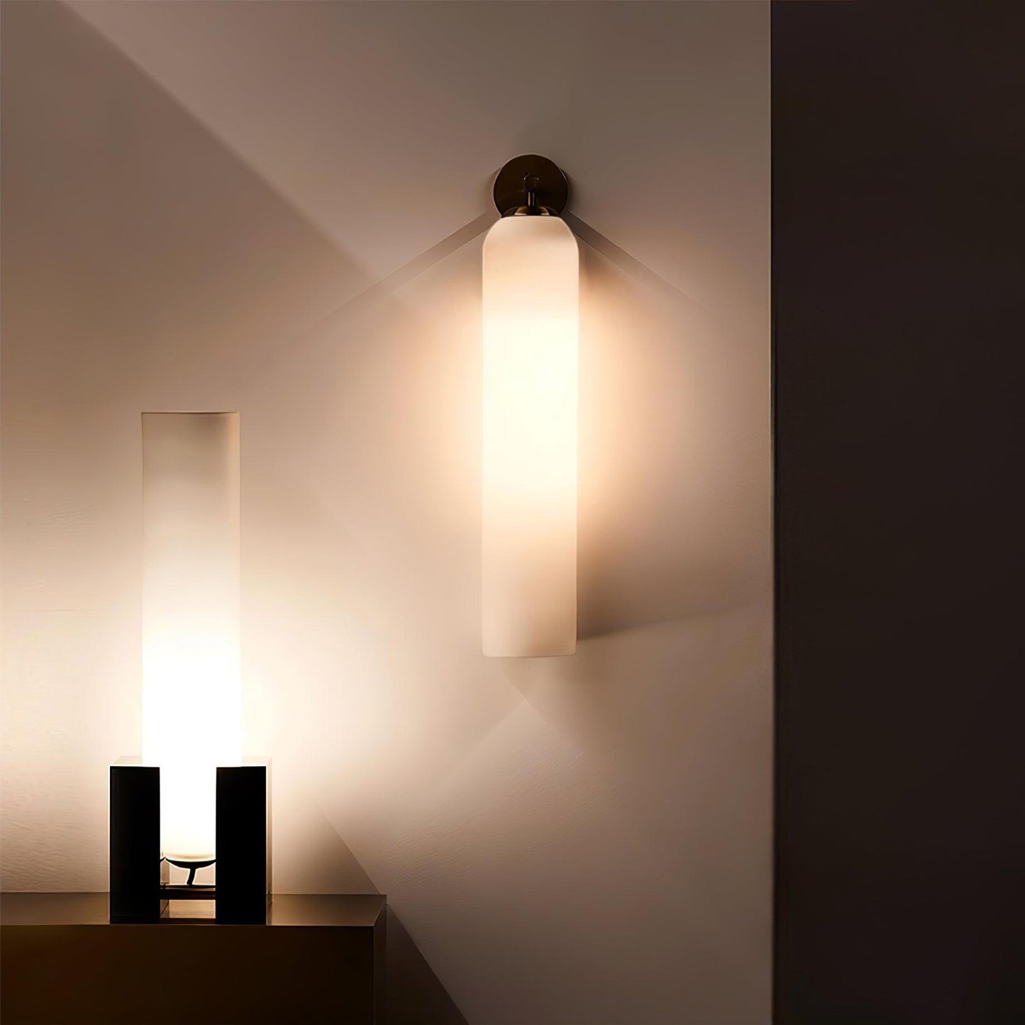 stijlvolle glazen wandlamp voor een sfeervolle verlichting