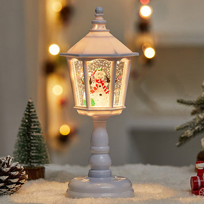 Kerst Tafellamp Met Huisvormig Art Deco Ontwerp
