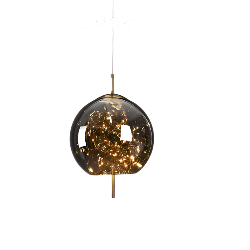 essence | elegante bruine glazen hanglamp