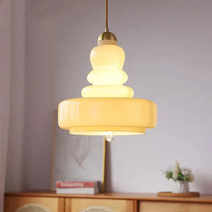 Stijlvolle Bauhaus Kalebas Glazen Hanglamp voor een Modern Accent