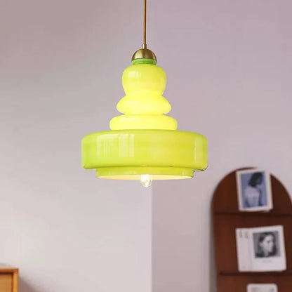 Stijlvolle Bauhaus Kalebas Glazen Hanglamp voor een Modern Accent