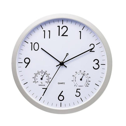 Decoratieve wandklok voor buiten met thermometer en hygrometer in klassiek ontwerp