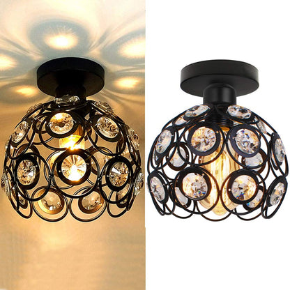 Adembenemende Luxe Gouden Bal Hal Plafondlamp voor een Elegant Interieur