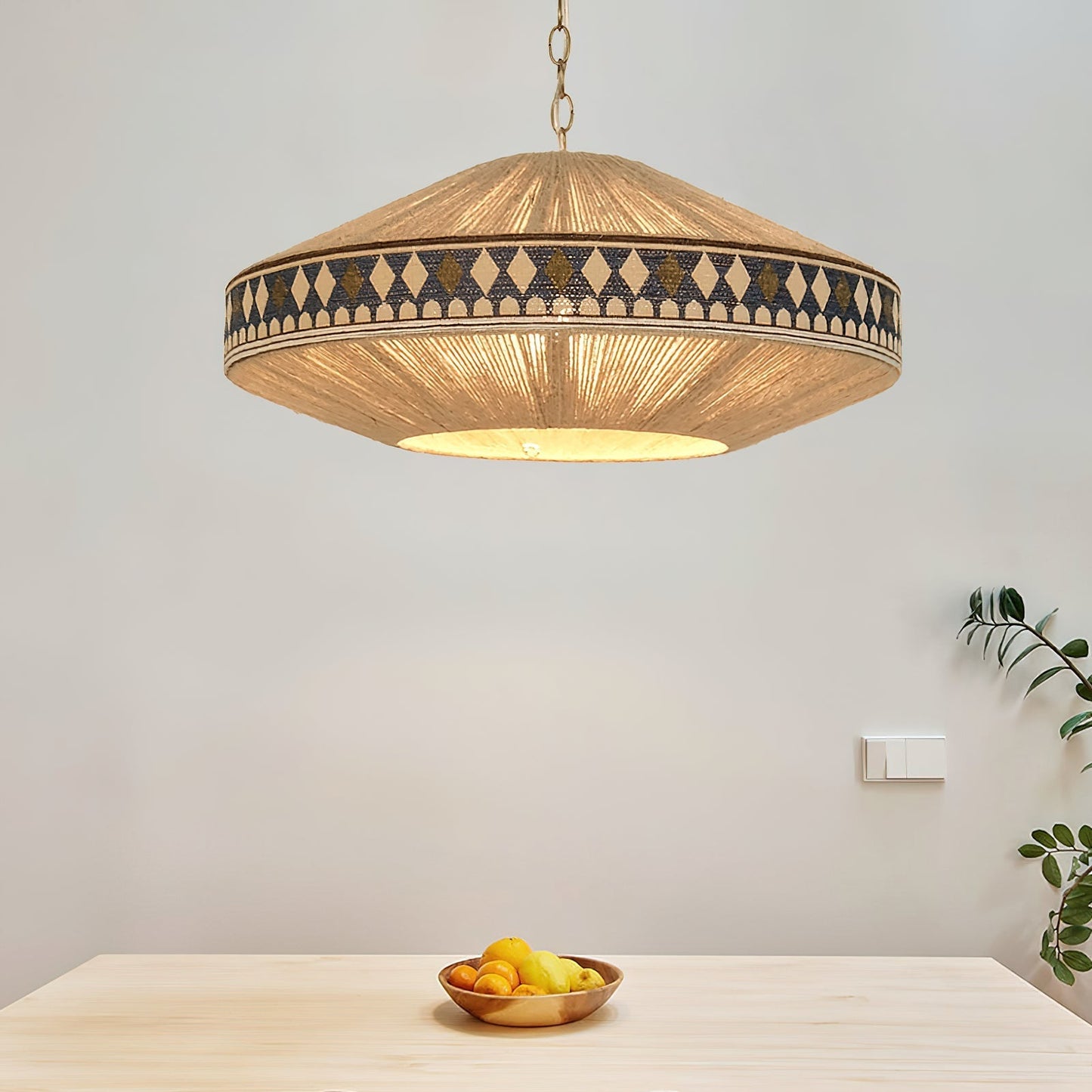 chic bohemian fringe pendant light