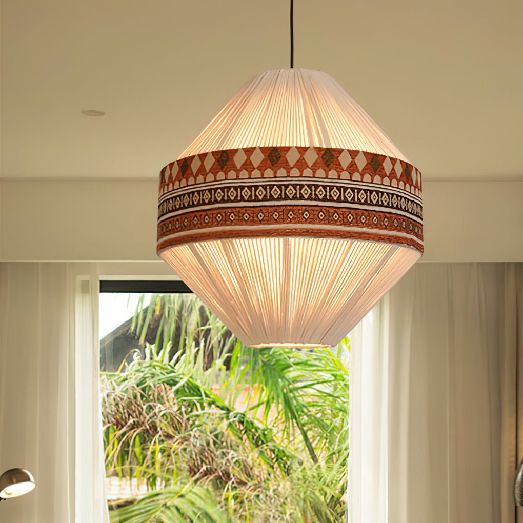 chic bohemian fringe pendant light