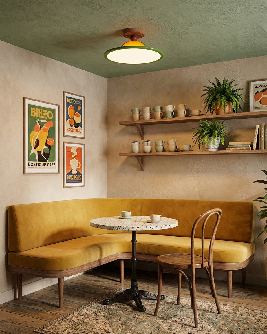 Minimalistische plafondlamp met geïntegreerde led voor woonkamer of slaapkamer